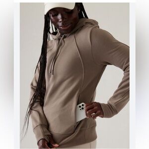 Athleta Brown Hoodie Sweater
